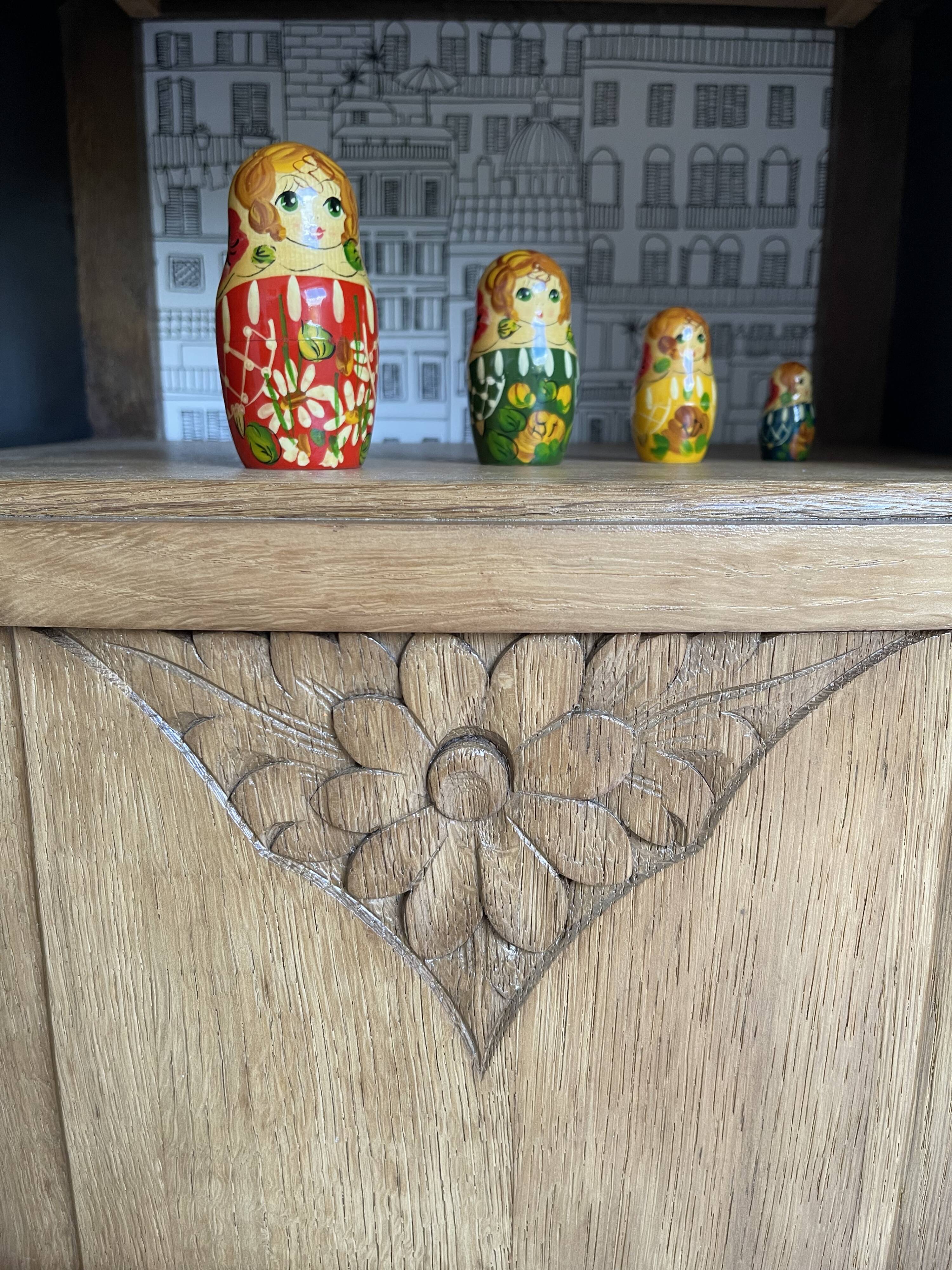 black Art Deco bedside table