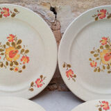 Floral plates sandstone St Amand Bergen