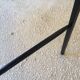 Desk with drawers and tubular metal feet