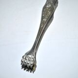 Pince à sucre en métal argenté vintage