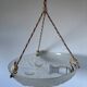 Sabino art deco basin ceiling light signed 1930 France