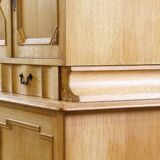 Vintage 1960s oak cabinet - cupboard style of Danish design Henning Kjærnulf