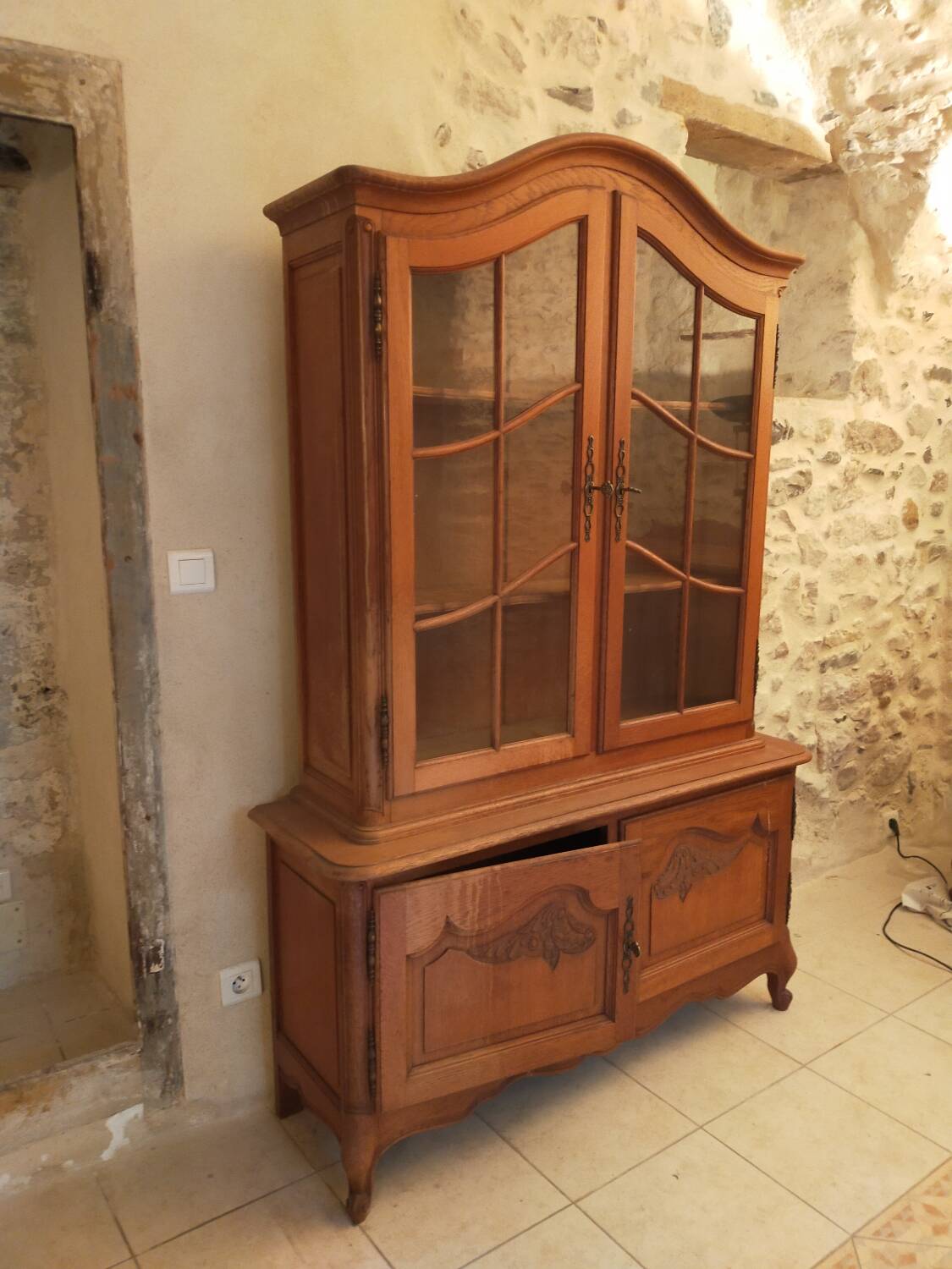 Vitrine ancienne en bois