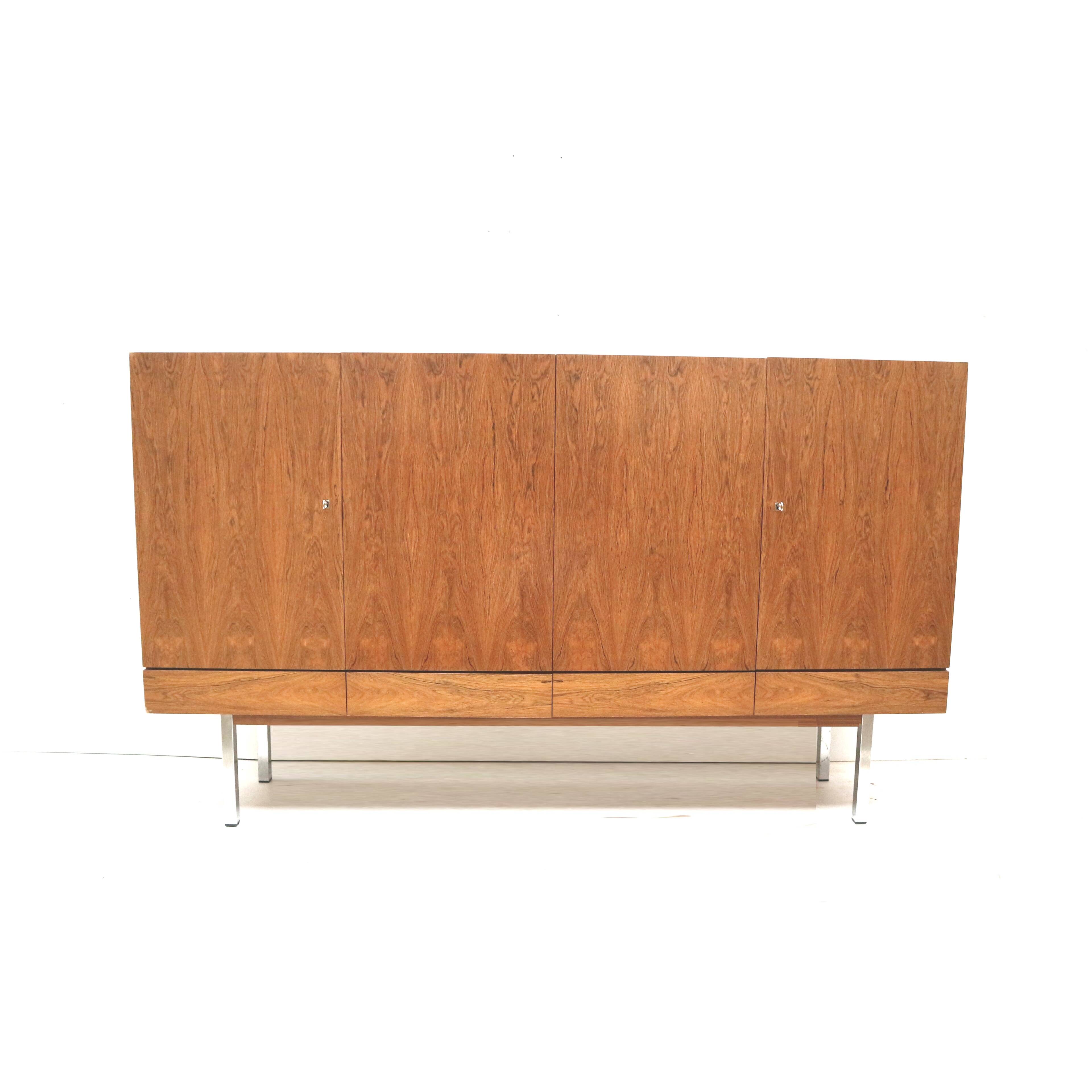 Rare vintage rosewood sideboard by Leo Bub for Wertmöbel.