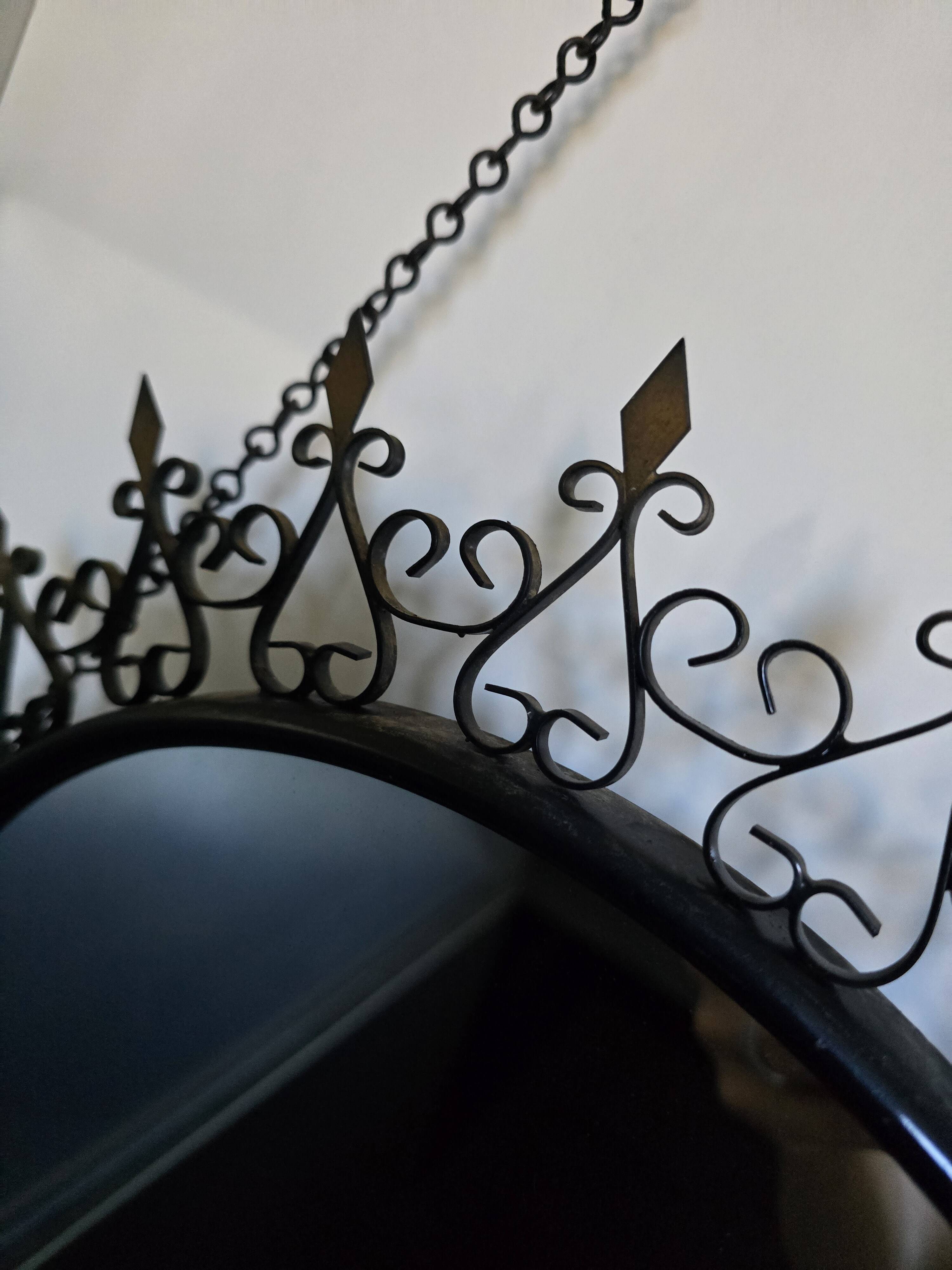 Authentic Sun Mirror Chaty Vallauris – Wrought Iron – 1950s/60s Era