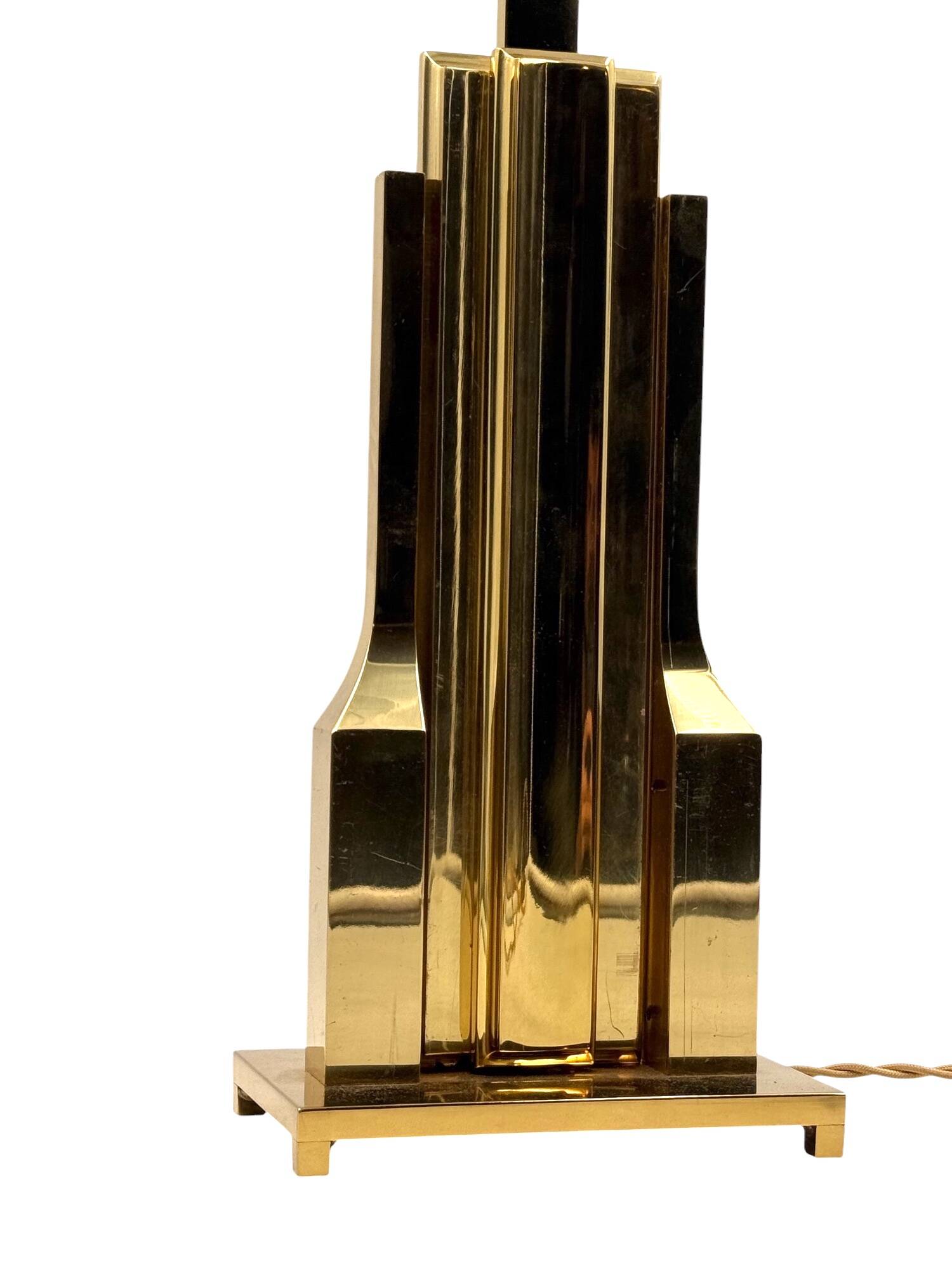 Luciano Frigerio, Hollywood Regency mod. Tartaro table lamp base, Italy 197