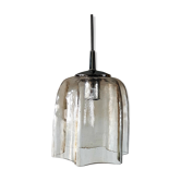 Transparent biot glass tulip hanging lamp