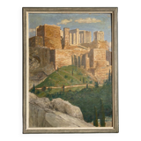 Peinture l’acropole d’Athènes 1934