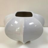 XL octagonal ceramic vase