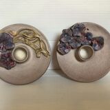 Pair of slip candle holders