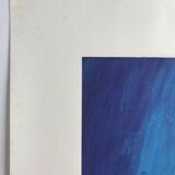 Jacques monory, fuite n° 7, 1980. original screenprint signed in pencil