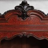 Bibliothèque époque Napoléon III en loupe de thuya