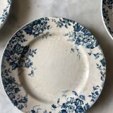 Series of 4 ceramic dessert plates from Saint Amand