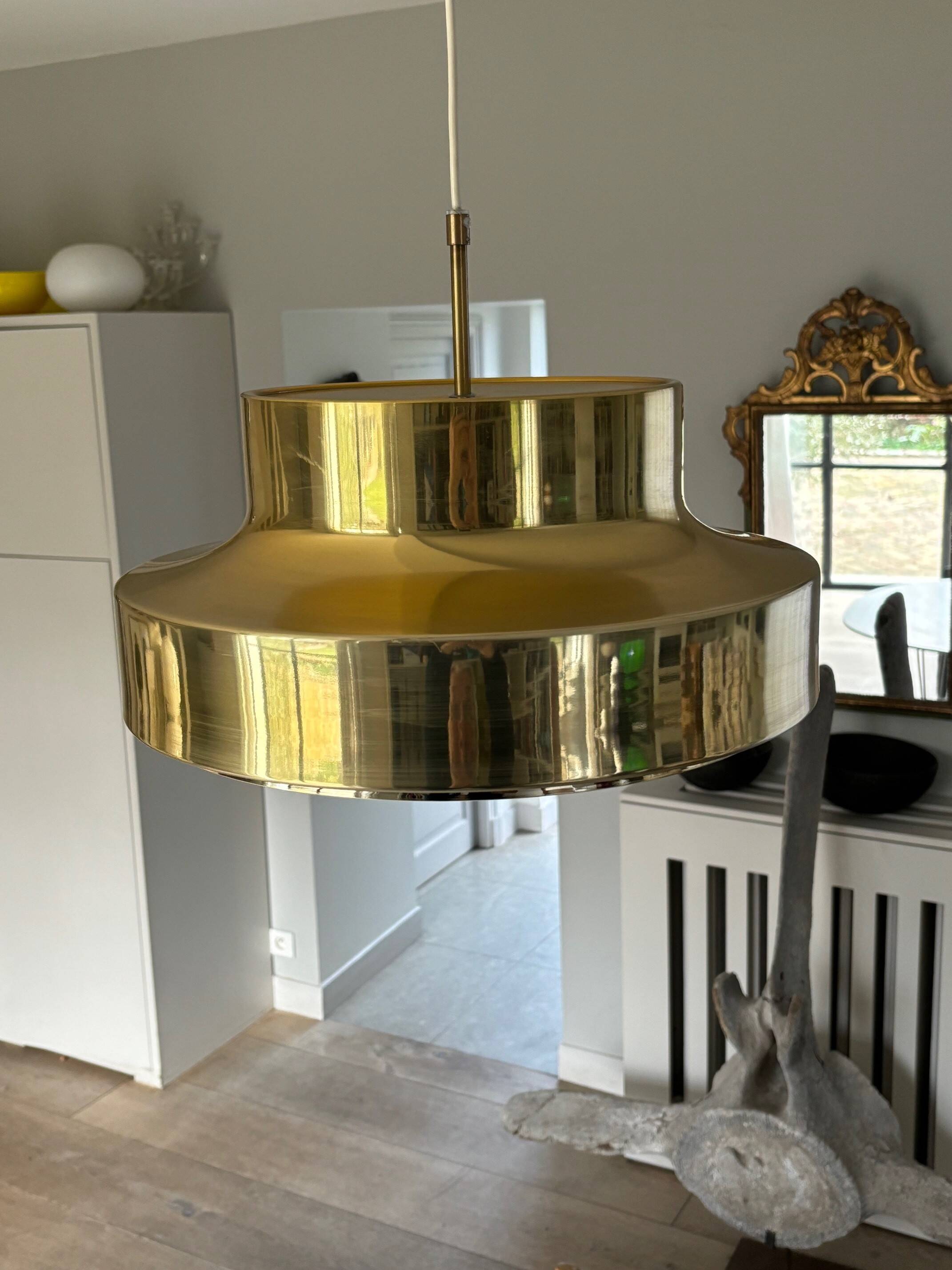 Falkenbergs gold metal suspension - Sweden 70s/80s