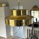Falkenbergs gold metal suspension - Sweden 70s/80s