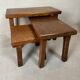 3x brutalist nesting tables