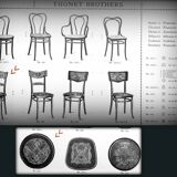 4 thonet bistro chairs circa 1910