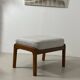 Danish teak armchair and ottoman, 1960s