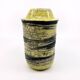 Handmade cracked ceramic vase • 1980s • signed