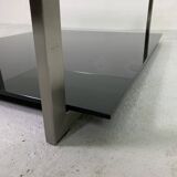Glass coffee table 110 x 110 cm in the style of Rolf Benz and Metaform