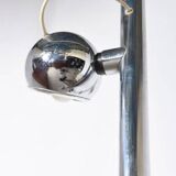 Lamp post triple globe chrome Stilux 1950 s