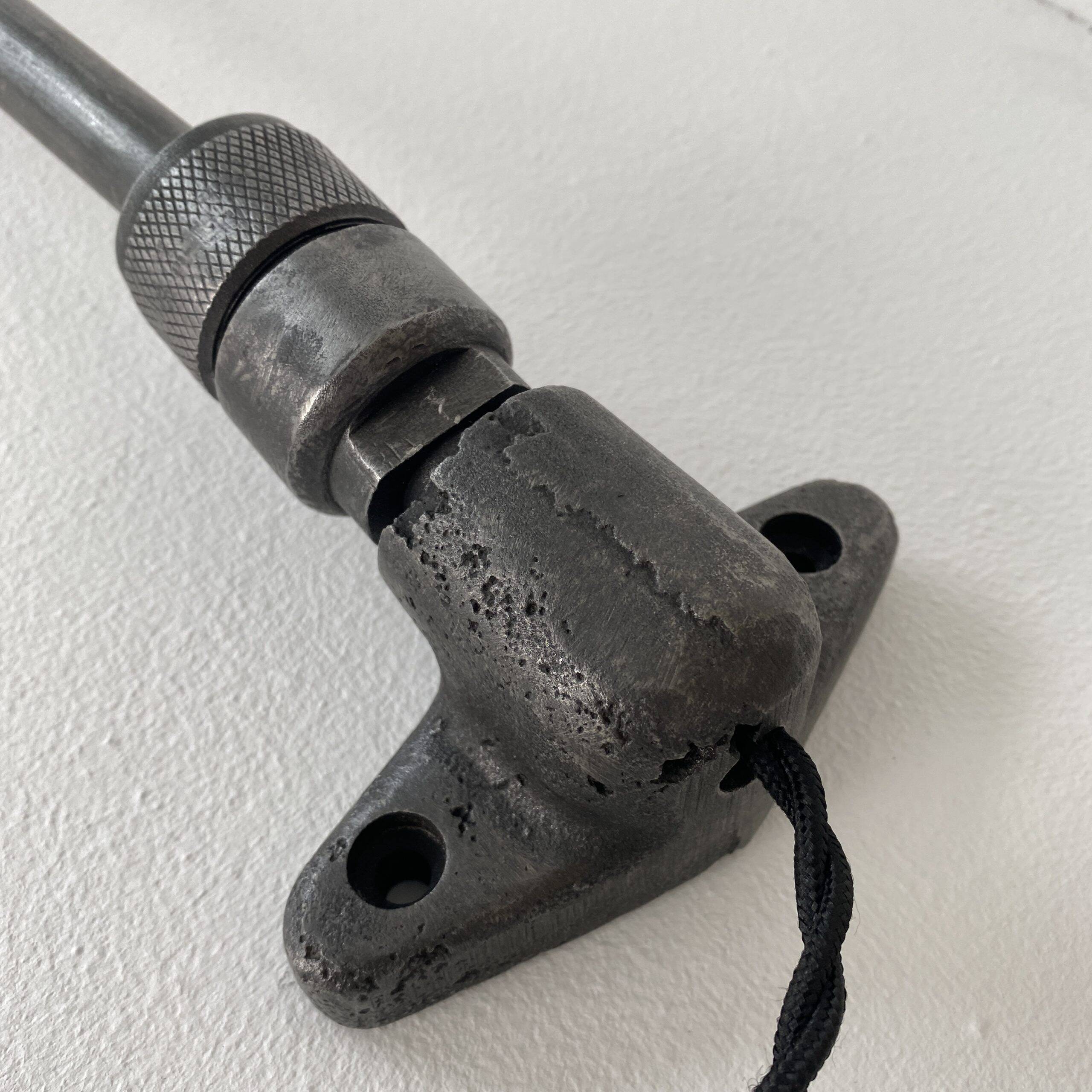 Vintage industrial three-arm wall light