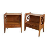 Pair of bedside