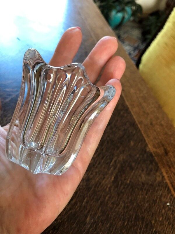Crystal vase daum france