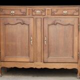 Sumptuous solid oak sideboard, 18th century provincial work