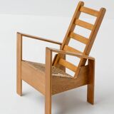 Dutch Modernist Oak Chair, 1980s