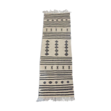 Corridor Kilim black and white handmade v