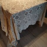 2 antique crocheted bedspreads