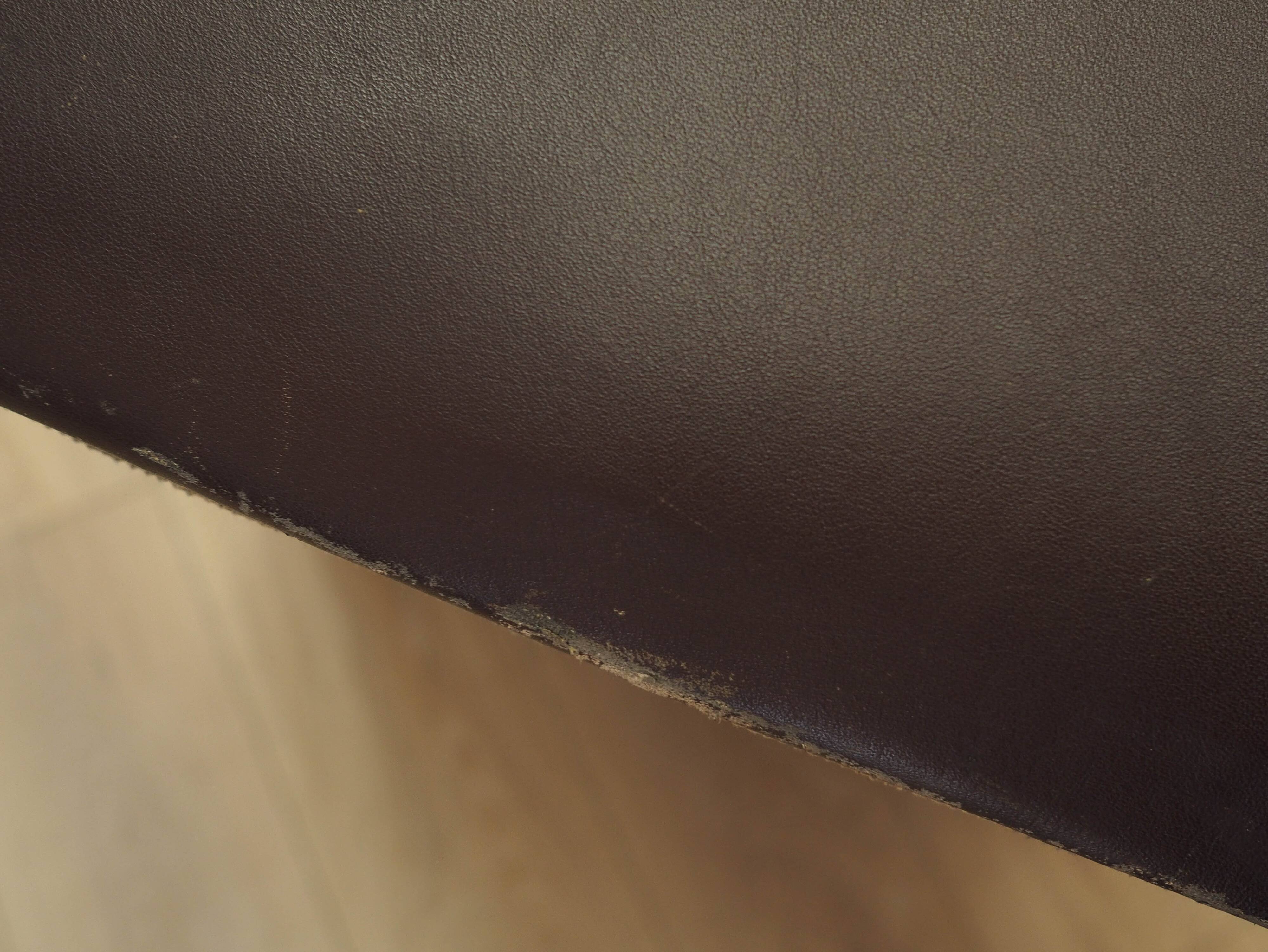 Brown leather armchair, Italian design, 1960s, production: Italy