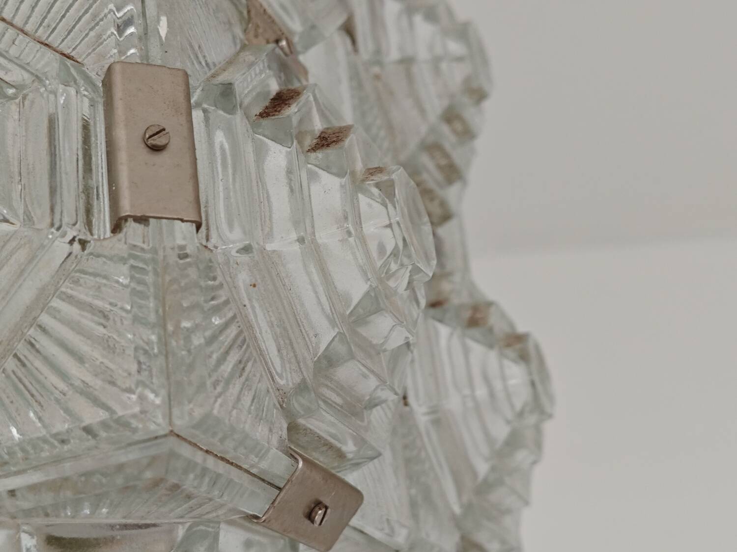 Pyramid chandelier by Jaroslav Bejvl for Preciosa, Kamenicky Senov 1967