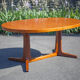 Oval Baumann dining table with 2 extensions, extendable Baumann table, wooden table