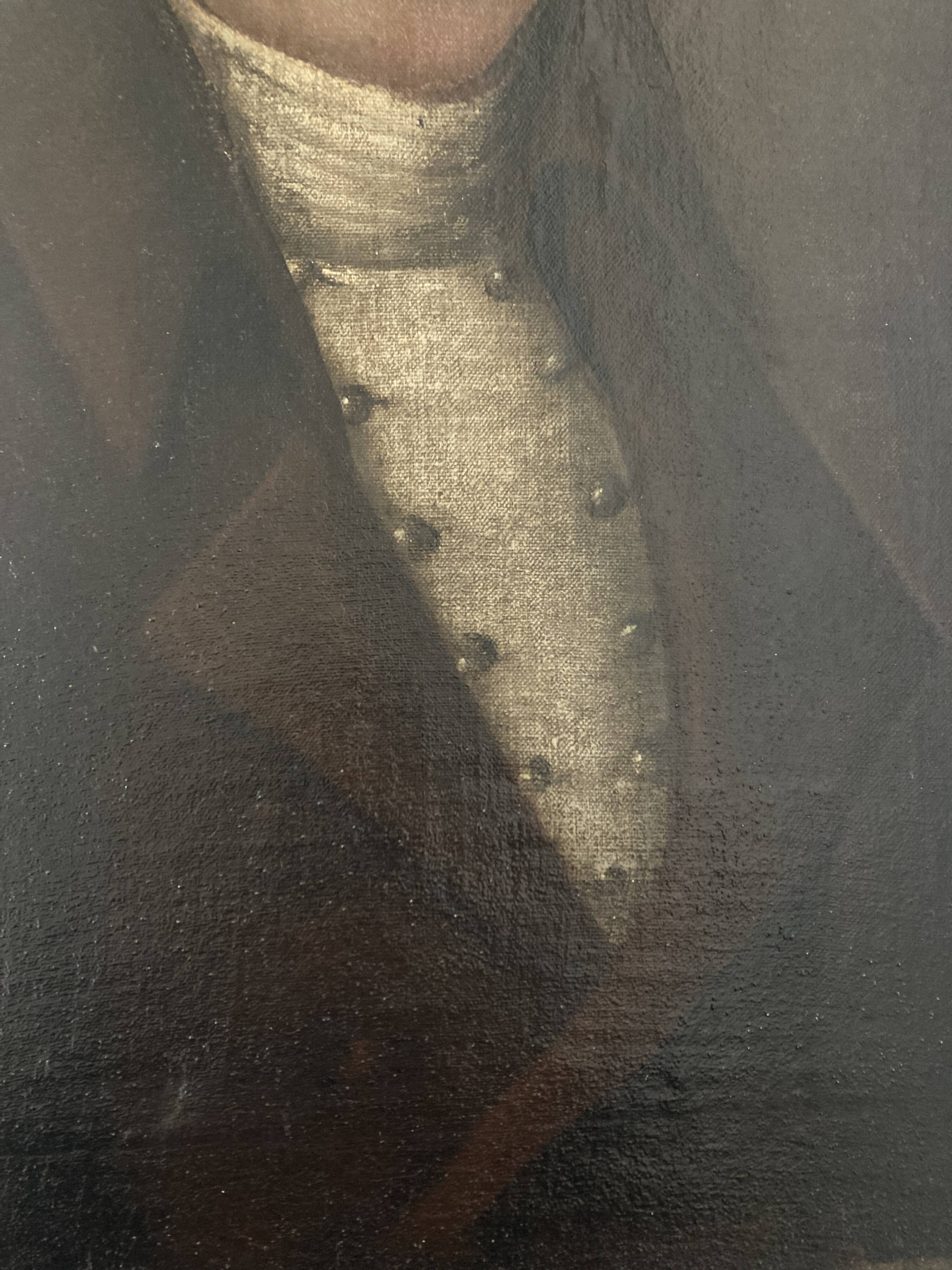 Portrait of a young man from the late 18th century, Directoire period, oil on canvas