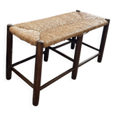 Banc en paille