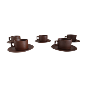 Tasses à café en grès brenne Grand Feu