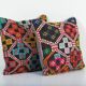 Set of 2 vintage kilim cushion covers 41x41 cm