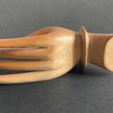 Wooden hand sculpture