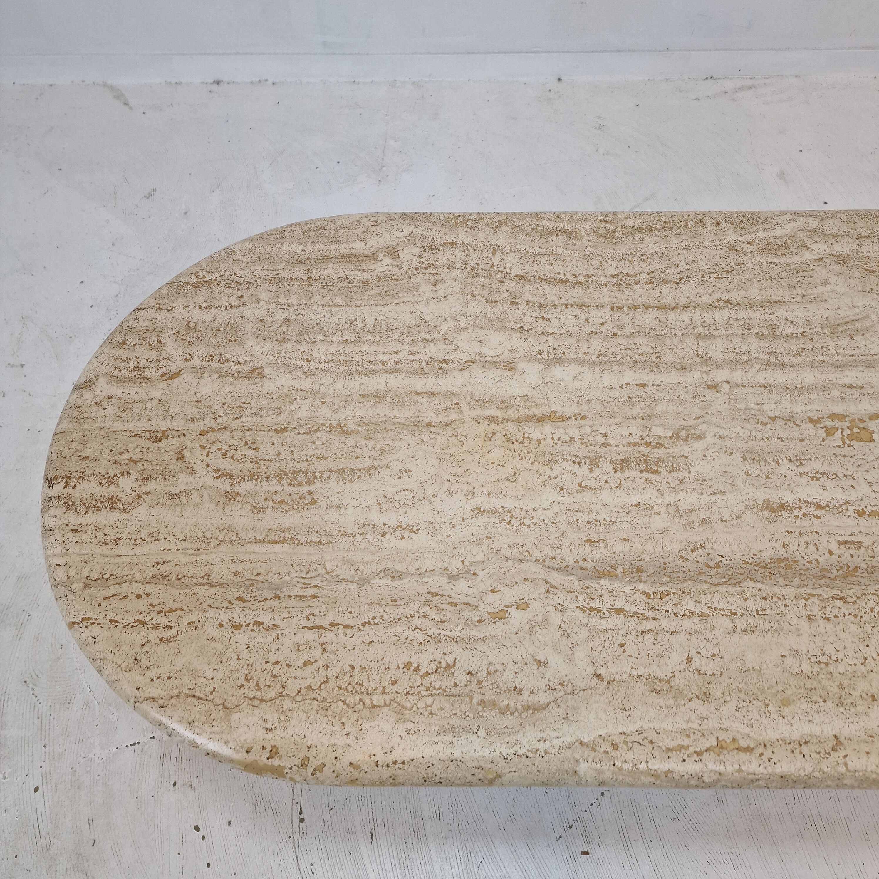 Travertin coffee table