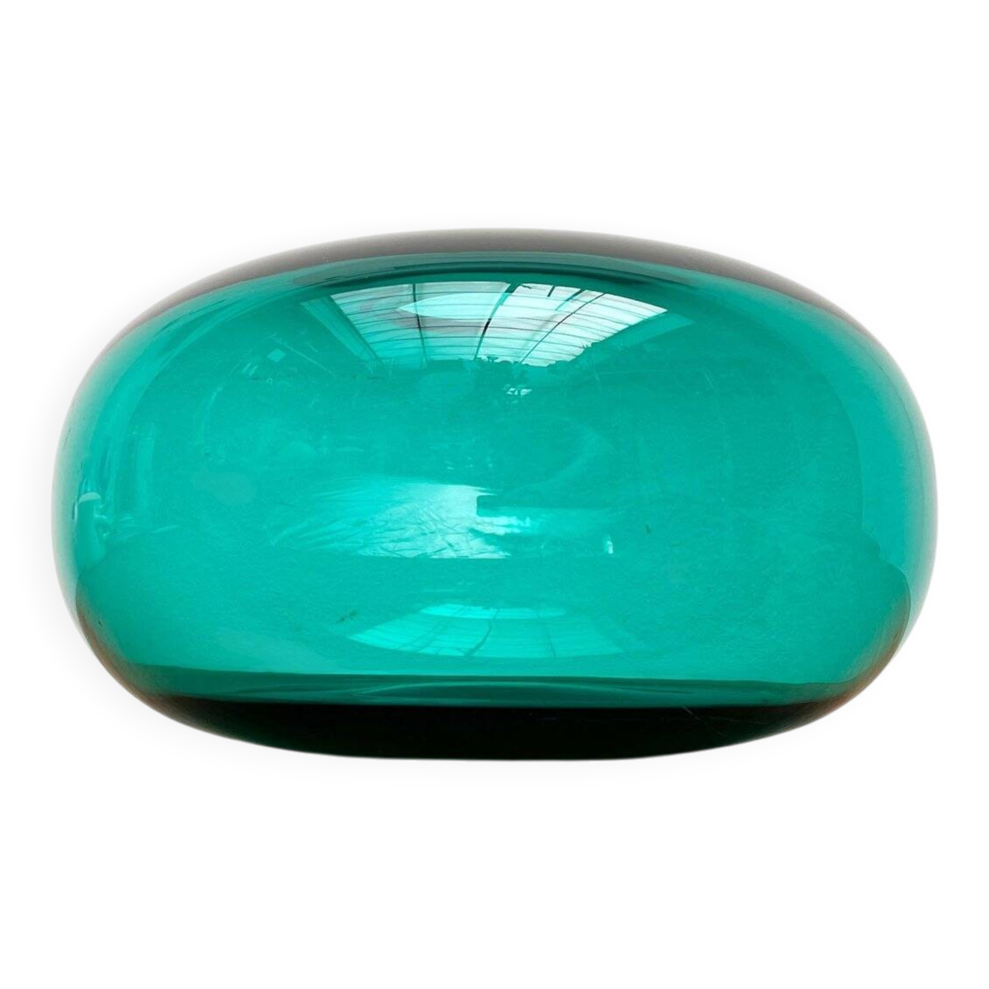 Large vase from the Swedish Stockholm series, handmade glass from Ikea, 1990s.