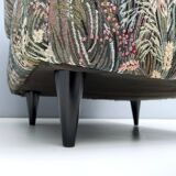 Pair of High-Quality Patterned Fabric Armchairs, Italy