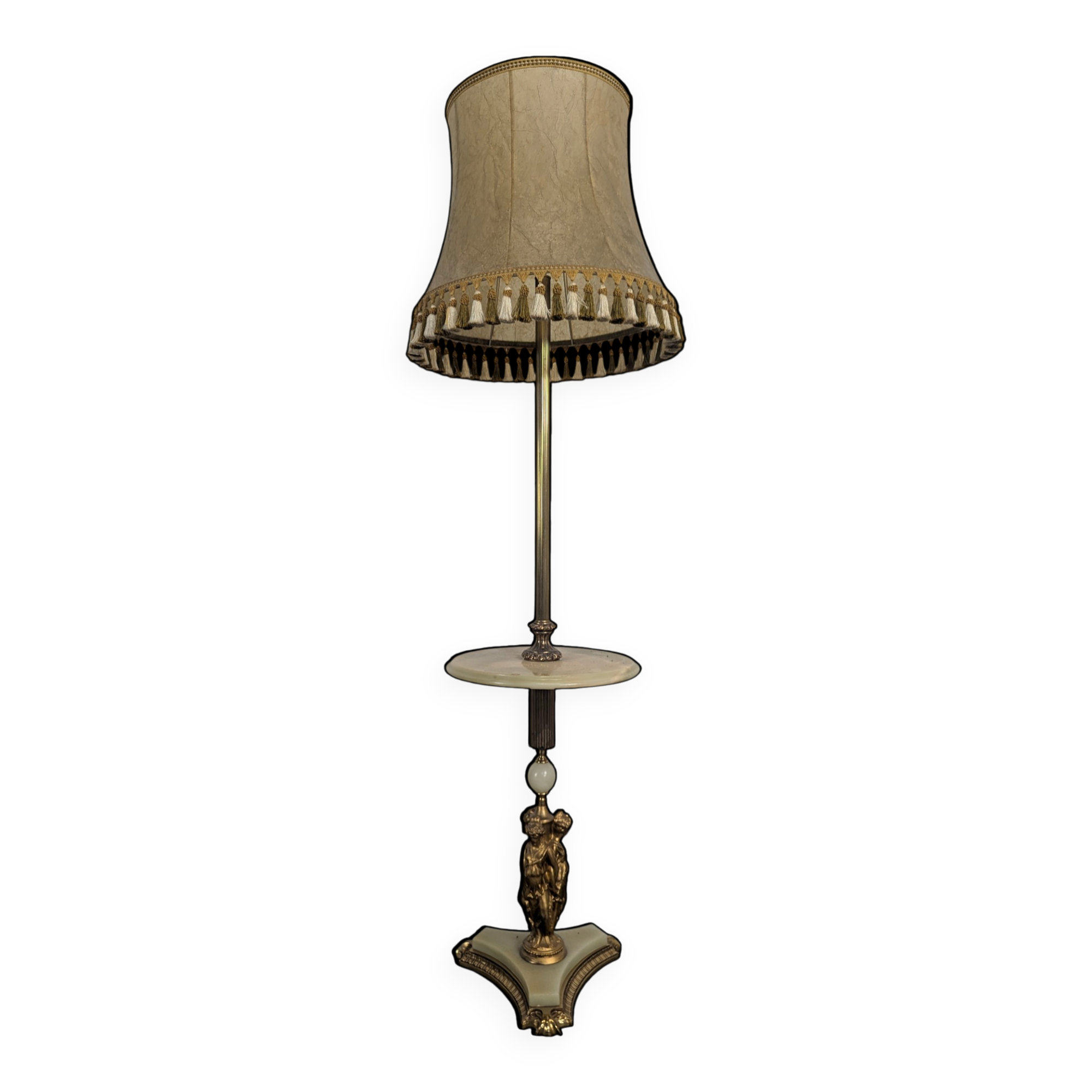 Lampadaire onyx style néo-classique