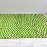 Tapis berbère vert en laine fait main 300 X 200 CM