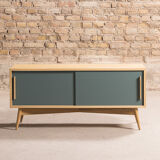 TV stand in oak latte with 2 storage spaces