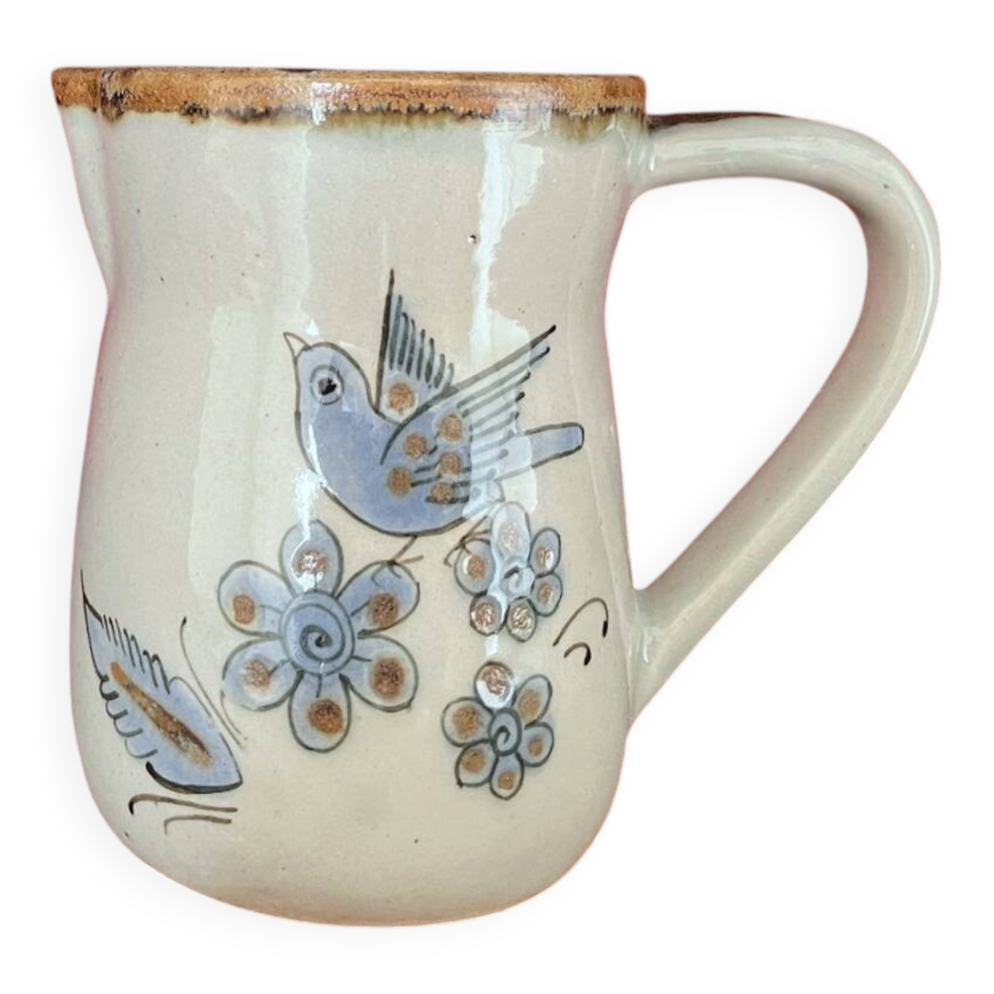 Vintage El Palomar Pitcher Tonala Mexican Pottery