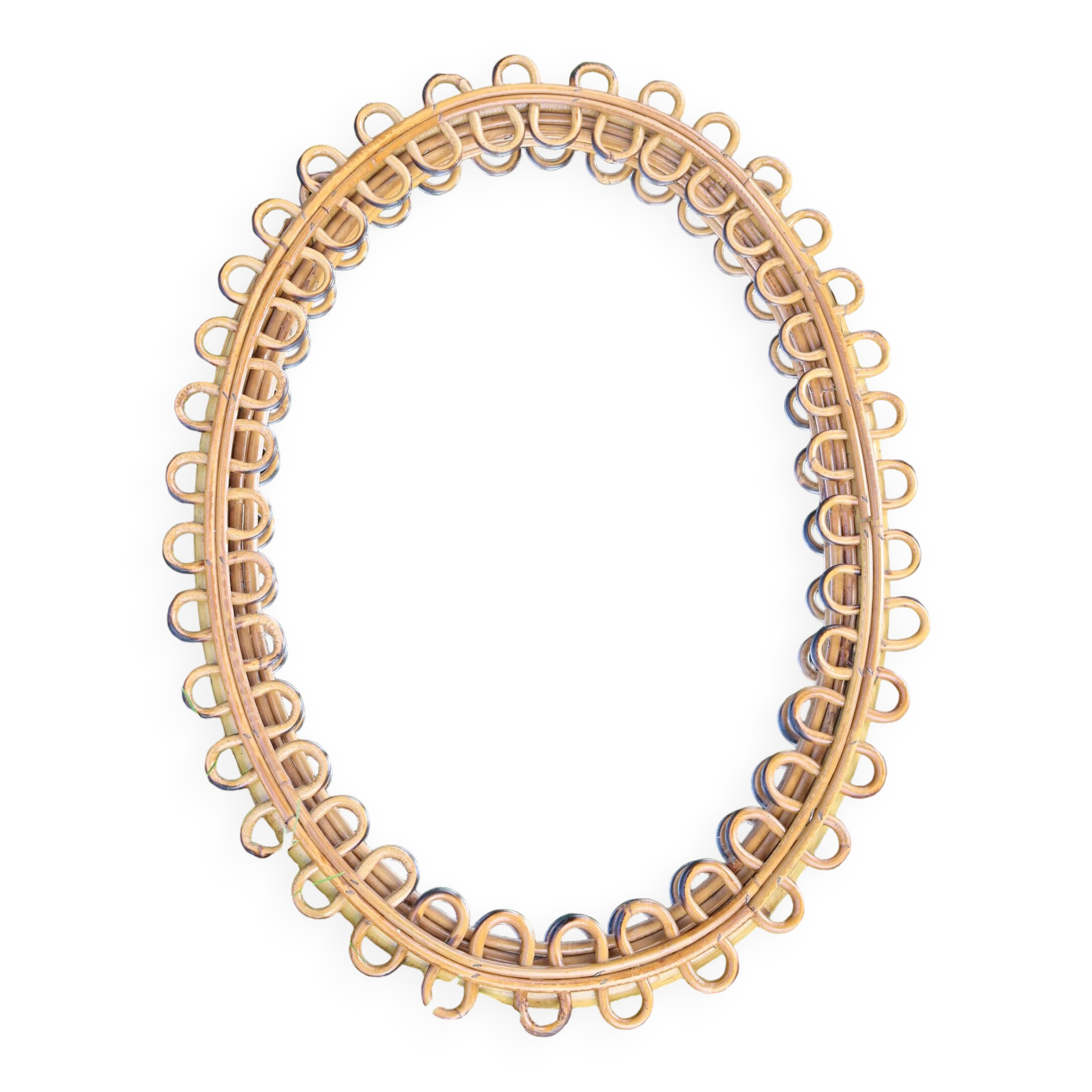 Rattan mirror Italy design