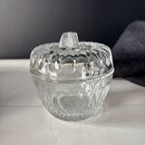 Vintage pressed glass candy box