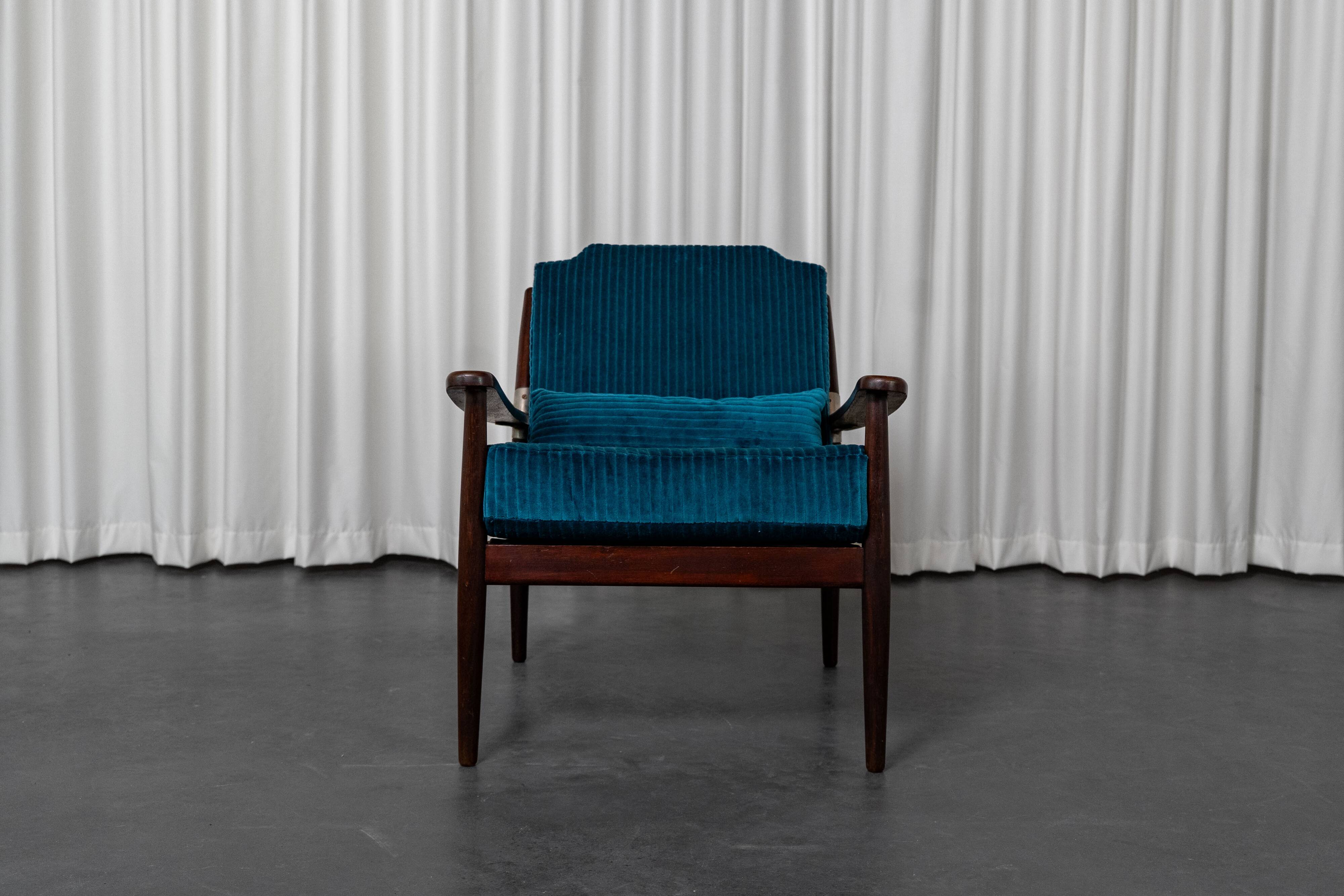 Pair of Scandinavian teak armchairs, 1960